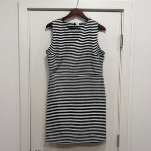 Old Navy Black and White Striped Mini Dress
